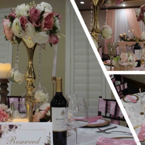 Elegant Reception with Classic Pink & Gold